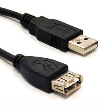 Cable USB Extensión BROBOTIX 102334, 1,8 m, Negro