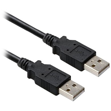 Cable USB V2.0 Tipo A - TIPO A BROBOTIX 206823, 0,9 m, Negro