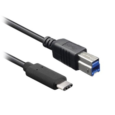 Cable USB V3.0  BROBOTIX 170302, USB C, USB B, 1 m, Negro
