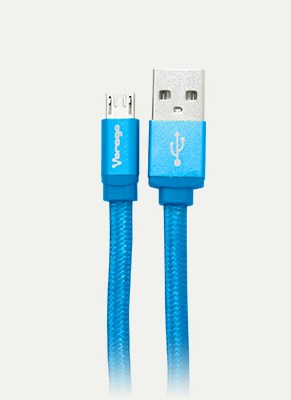 Cable USB VORAGO CAB-113, 1 m, Azul