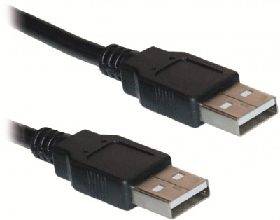Cable USB tipo A-A BROBOTIX, USB A, 1,8 m, Negro
