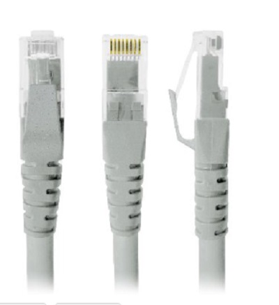 Cable de Red, Cat5e, 50 Cms, RJ-45, RJ-45, 100% cobre, Macho/Macho, contactos c/baño de oro, Gris, 497127 BROBOTIX