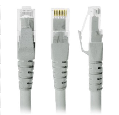 Cable de Red, Cat5e, 2 Mts, RJ-45, RJ-45, 100% cobre, Macho/Macho, contactos c/baño de oro, Gris, 497141 BROBOTIX