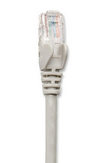 334129 Cable de red Cat6, UTP, RJ45 Macho / RJ45 Macho, 3.0 m, Color Gris, Contactos con baño de oro para una mejor conexión
