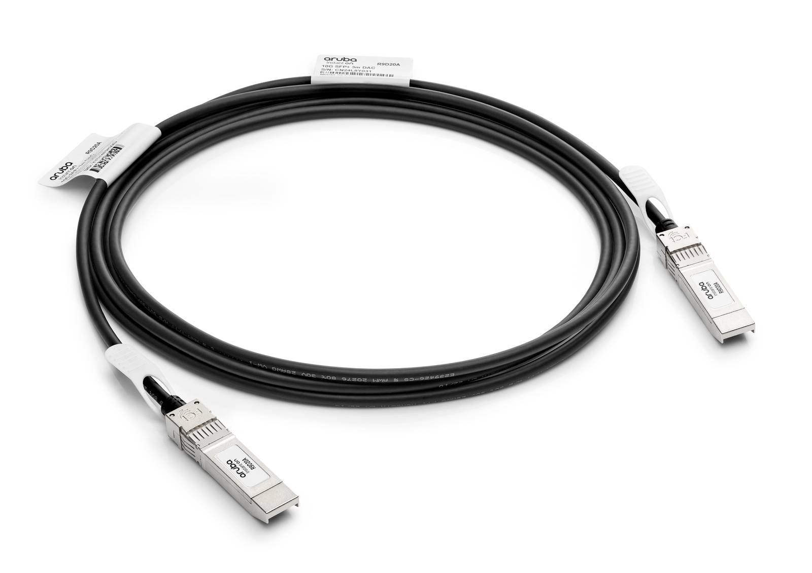 Cable de conexión directa (DAC) HPE Networking Instant On 10 Gbit/s de SFP+ a SFP+, 3 m (R9D20A) ACCARU740
