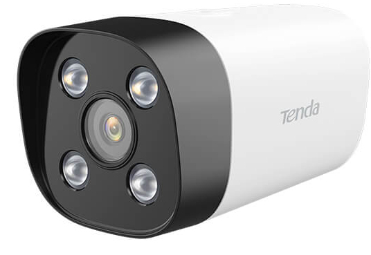 Cámara formato bala con lente optico de 4MP (2560 * 1440) de alto rendimiento en interiores y exteriores, permite uso de NVR y  mediante app, POE