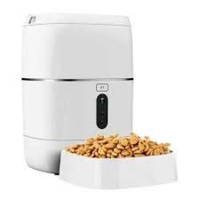 Dispensador inteligente de alimento para mascotas con conexion Wi-Fi y camara integrada