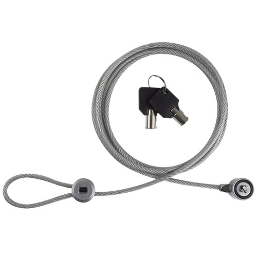 Candado para laptop (PC-160076) Acero recubie PERFECT CHOICE PC-160076, Llave, Plateado, Acero, 2 m|, Laptops ACCMST3940