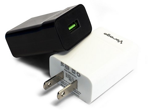 Cargador VORAGO AU-302-WH, Blanco, Fast Charge 2.4A