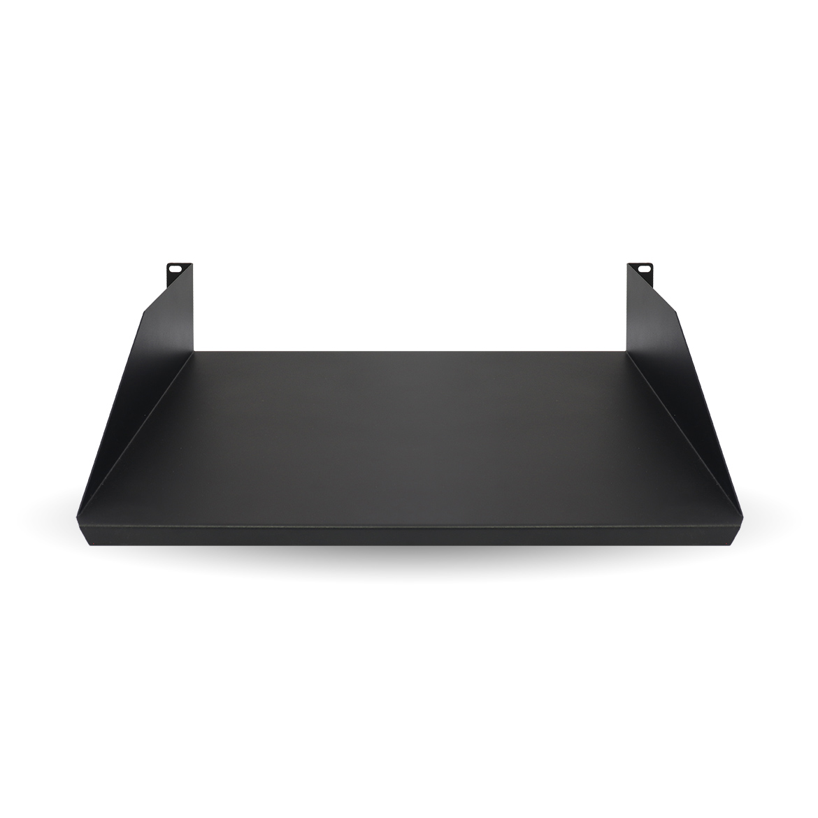Charola Lisa para Rack 2U X 35 cms BROBOTIX 830733, Negro, Acero, 20 kg, 2U