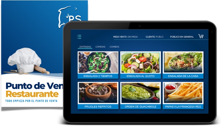 Comandera Móvil. Complemento de Punto de Venta para Restaurantes. Facilita levantar órdenes directamente desde las mesas. Sistema Operativo Android KITPSF040