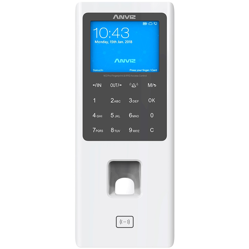 Control de acceso y Asistencia Biométrico y d Anviz AN- W2 Pro, Blanco, Si