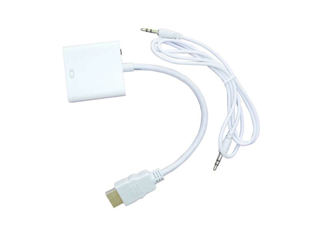 Convertidor HDMI/VGA Naceb Technology, HDMI, VGA, Macho/hembra, Color blanco ACCNCB070