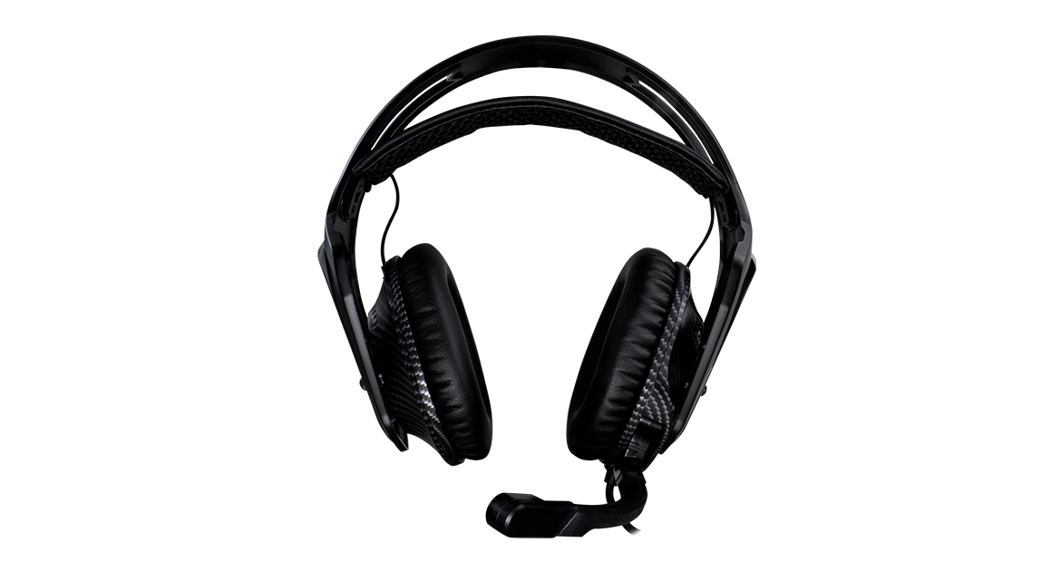 DIADEMA GAME FACTOR HSG500, MICRÓFONO REMOVIBLE, 3.5MM, ULTRA LIGERAS, CARBON FIBER
