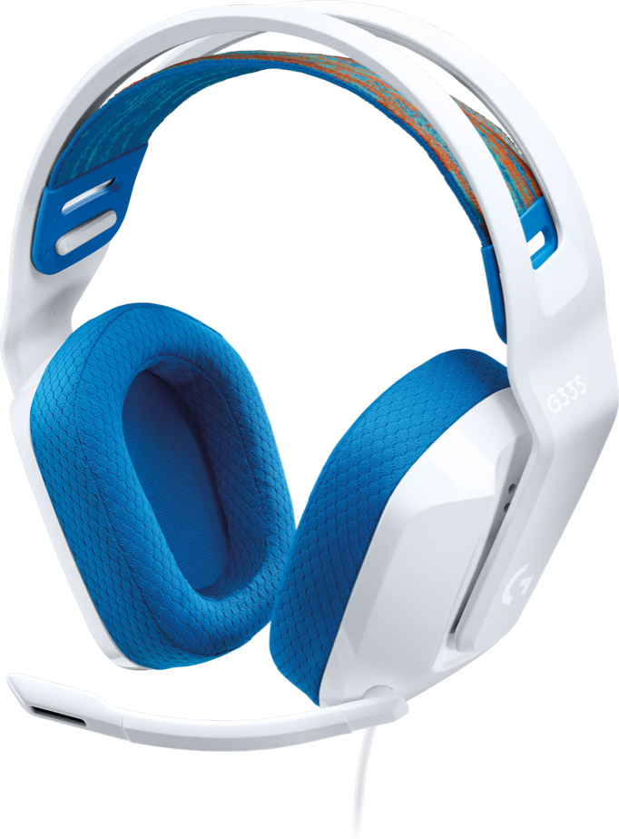 Diademas LOGITECH G335, Diadema, Blanco/Azul BOCLOG1750