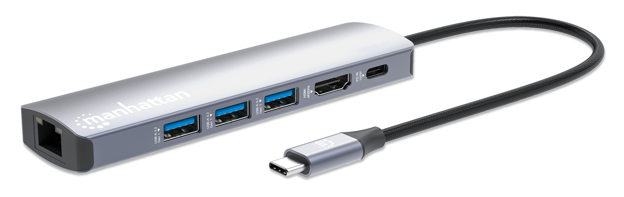 153959 Docking USB-C con Hub, 6 en 1