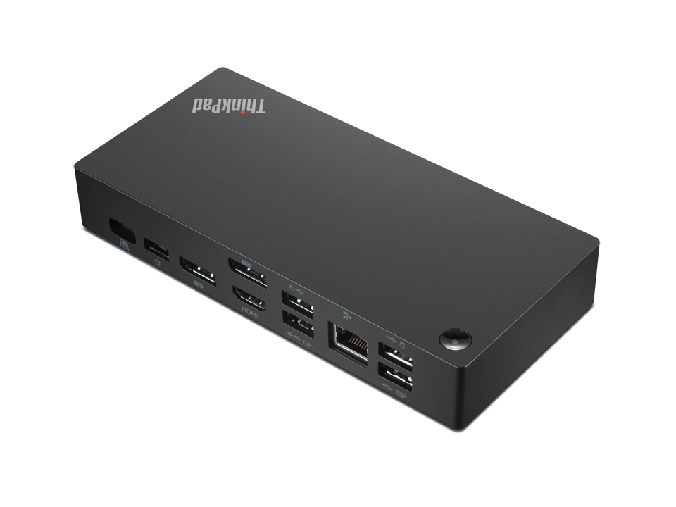 Docking Station ThinkPad Universal USB-C 40AY0090US, HDMI, DisplayPort. Color Negro ACCLEN4010