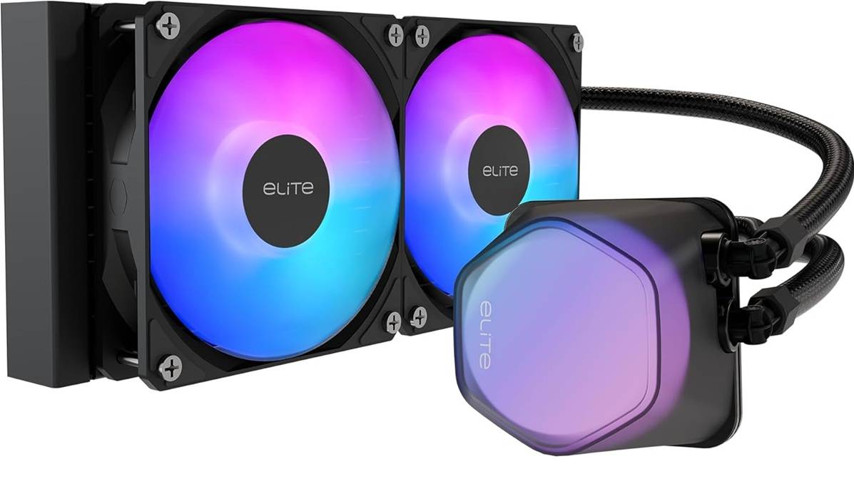 Enfriamiento Liquido Cooler Master Elite Liquid 240 (ELW-D24M-A21DA-R1), ARGB Socket Intel LGA 1851/1700/1200/1151/1150/1155/1156 AMD AM5/AM4