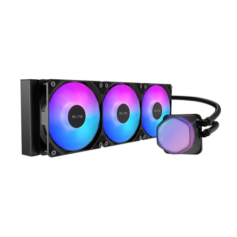 Enfriamiento Liquido Cooler Master Elite Liquid 360 (ELW-D36M-A21DA-R1), ARGB Socket Intel LGA 1851/1700/1200/1151/1150/1155/1156 AMD AM5/AM4