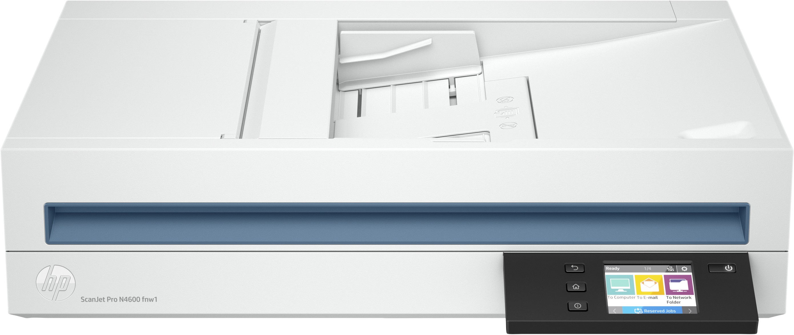 Escáner HP ScanJet Pro N4600 fnw1 20G07A - 216 x 5362 mm, ADF, CIS, 6000 páginas, 40 ppm/80 ipm SCAHPI520
