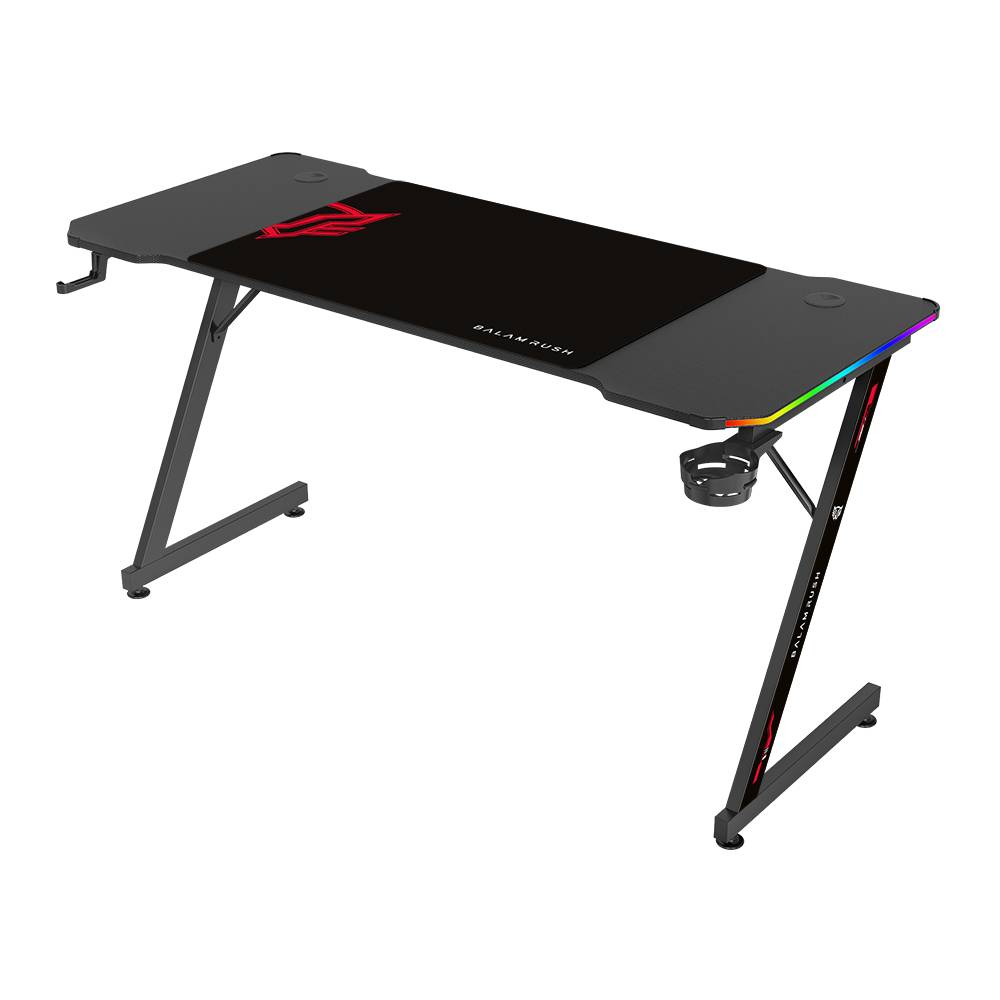 Escritorio Gamer Ergonómico  Olympus Spot Glow MRX6000 Balam Rush Legend Series Escritorio Gamer Ergonómico 140 x 60cm, Iluminación RGB ESCBLR060