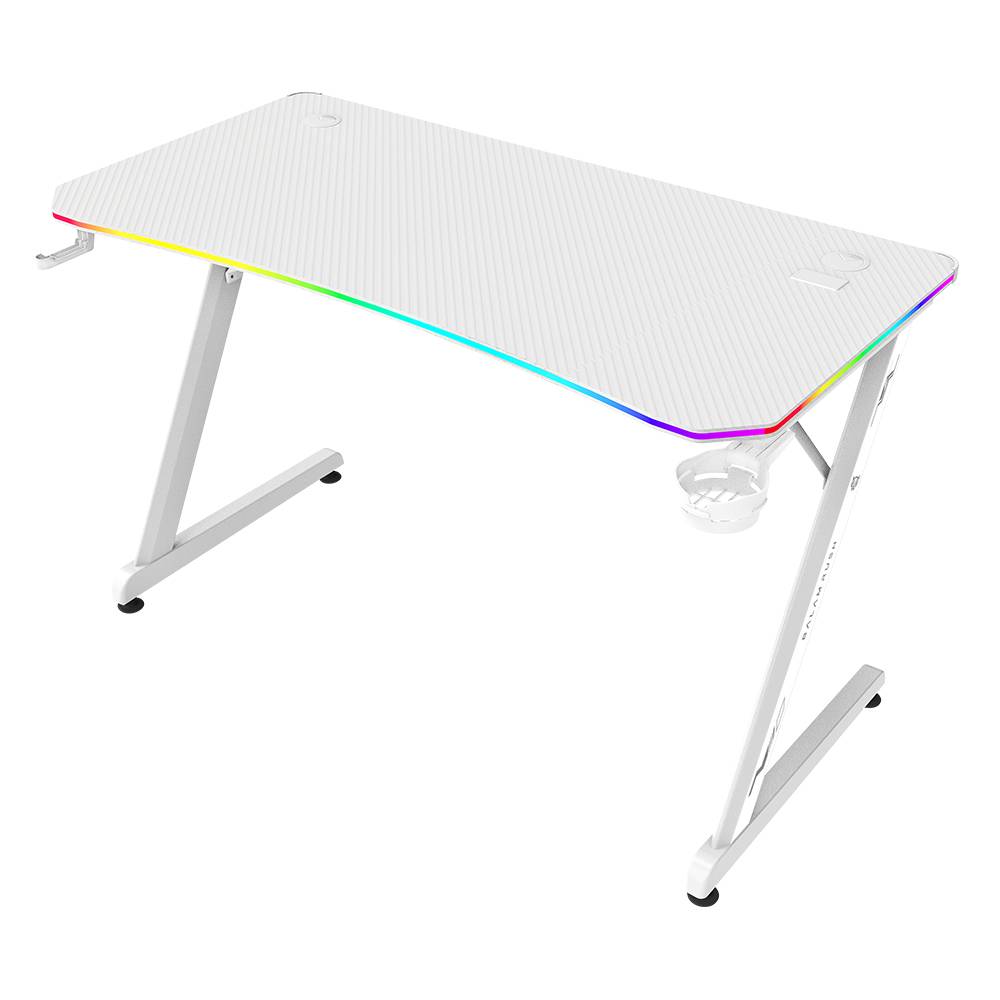 Escritorio Gamer Ergonómico  Olympus Spot Glow Pro MRX8000 Balam Rush Legend Series Escritorio Gamer Ergonómico 120 x 60cm, Iluminación RGB, Porta Vasos ESCBLR050