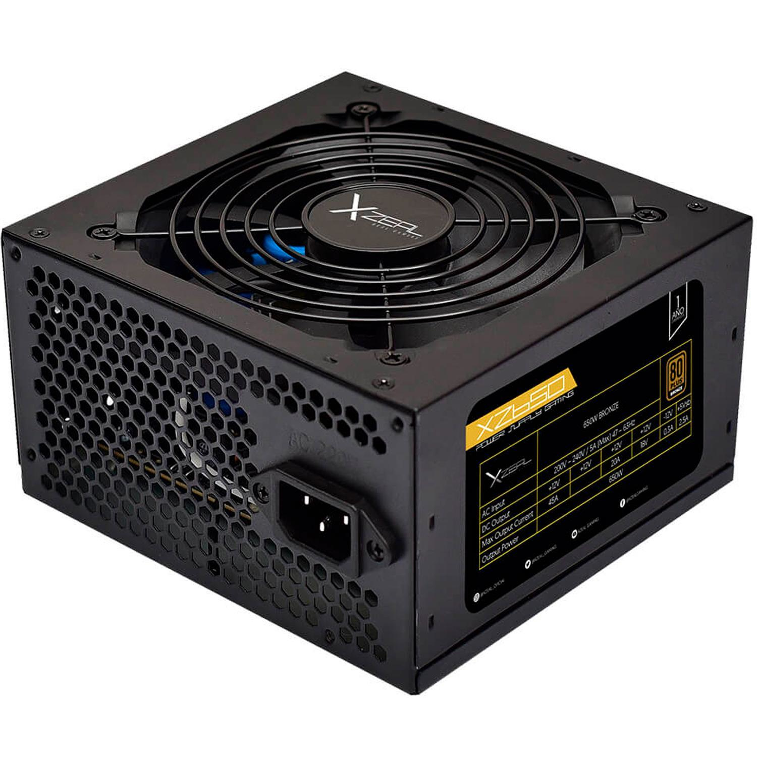 Fuente De Poder Xzeal 650W. XZPS650B GABSTY070