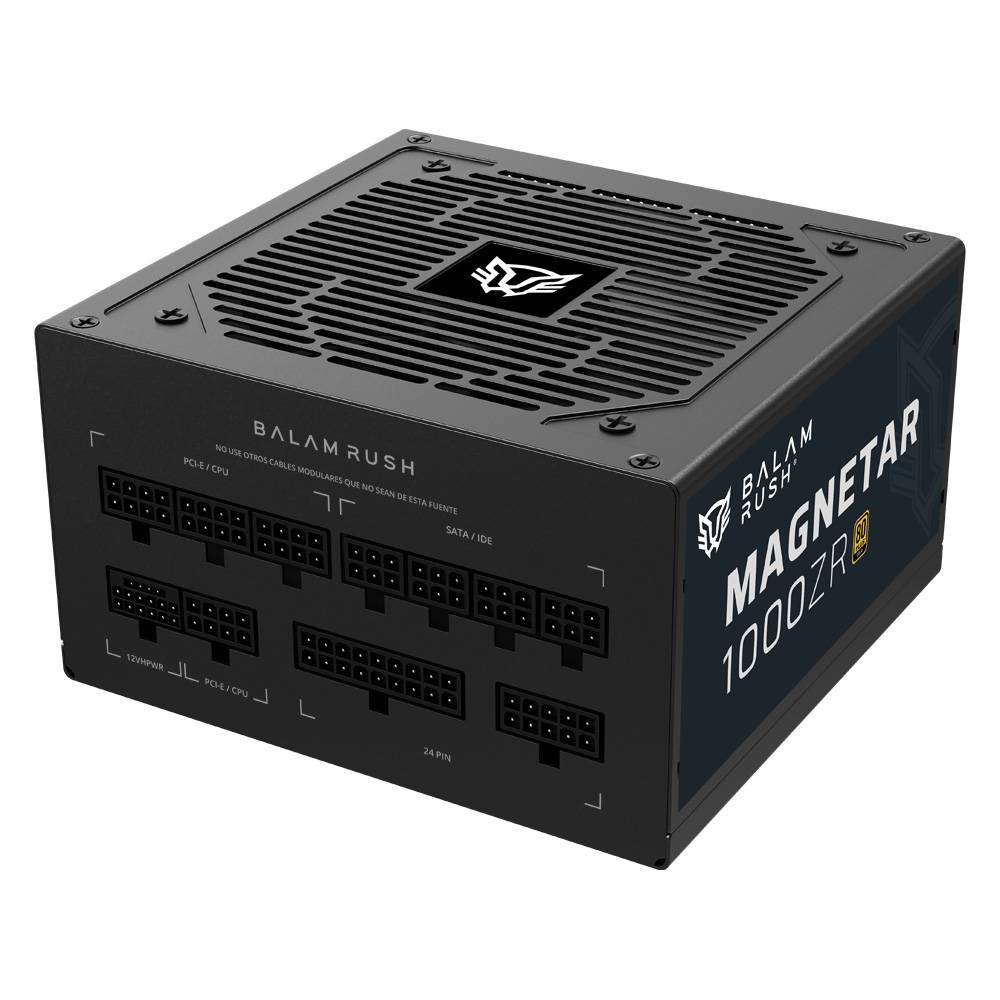Fuente de Poder 1000W 80 Plus Gold MAGNETAR 1000ZR BALAM RUSH  LEGEND SERIES. GABBLR800