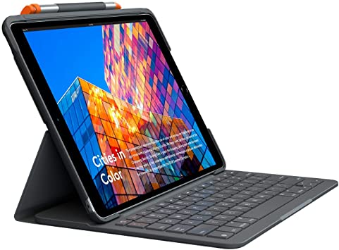 Funda con teclado 920-009473 LOGITECH, SLIM, Funda con teclado Bluetooth para iPad. TECLOG880
