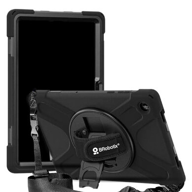 FUNDA PROTECTOR C/CORREA, USO RUDO, GIRO 360º , P/SAMSUNG GALAXY A11+,  11.0 PULGADAS, C/MICA, X230, BROBOTIX, 406931