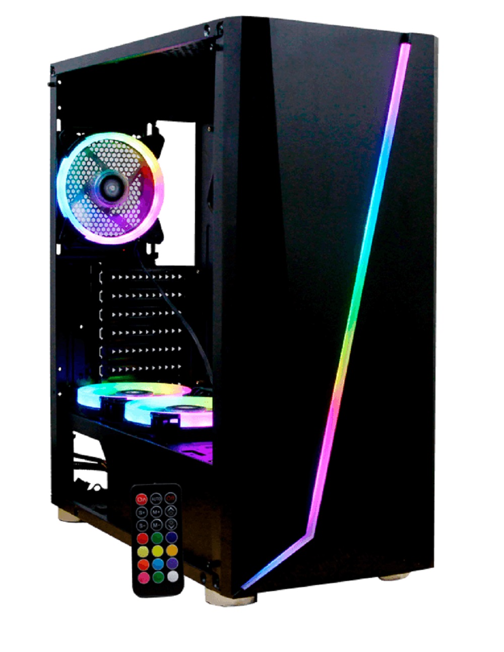 YEYIAN GABINETE GAMER ARMAGEDDON SERIE 2200,ATX Y MICRO ATX  7 ESPACIOS DE EXPANSION, 3 VENt, OPCION A COLOCAR MAS, CONTROL REMOTO, MOD. YGA-68809