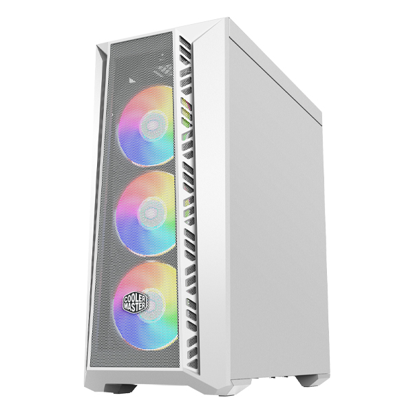 Gabinete COOLER MASTER MB520-WGNN-S00 MasterBox 520 ARGB con Ventana, Midi-Tower, ATX/EATX/Micro ATX/Mini-ITX, USB 3.2, sin Fuente