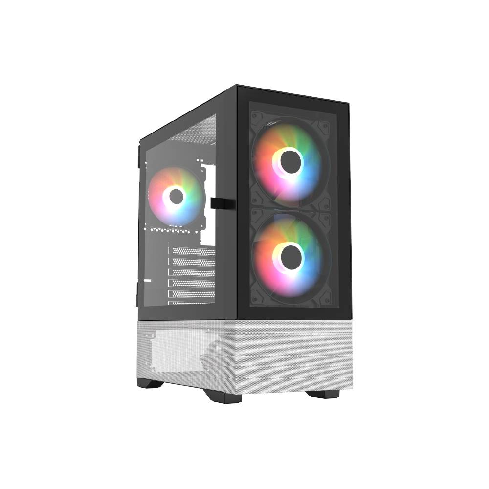 Gabinete Gamer Media Torre Nitrox Crystal  5500CBW Legend Series GABBLR760