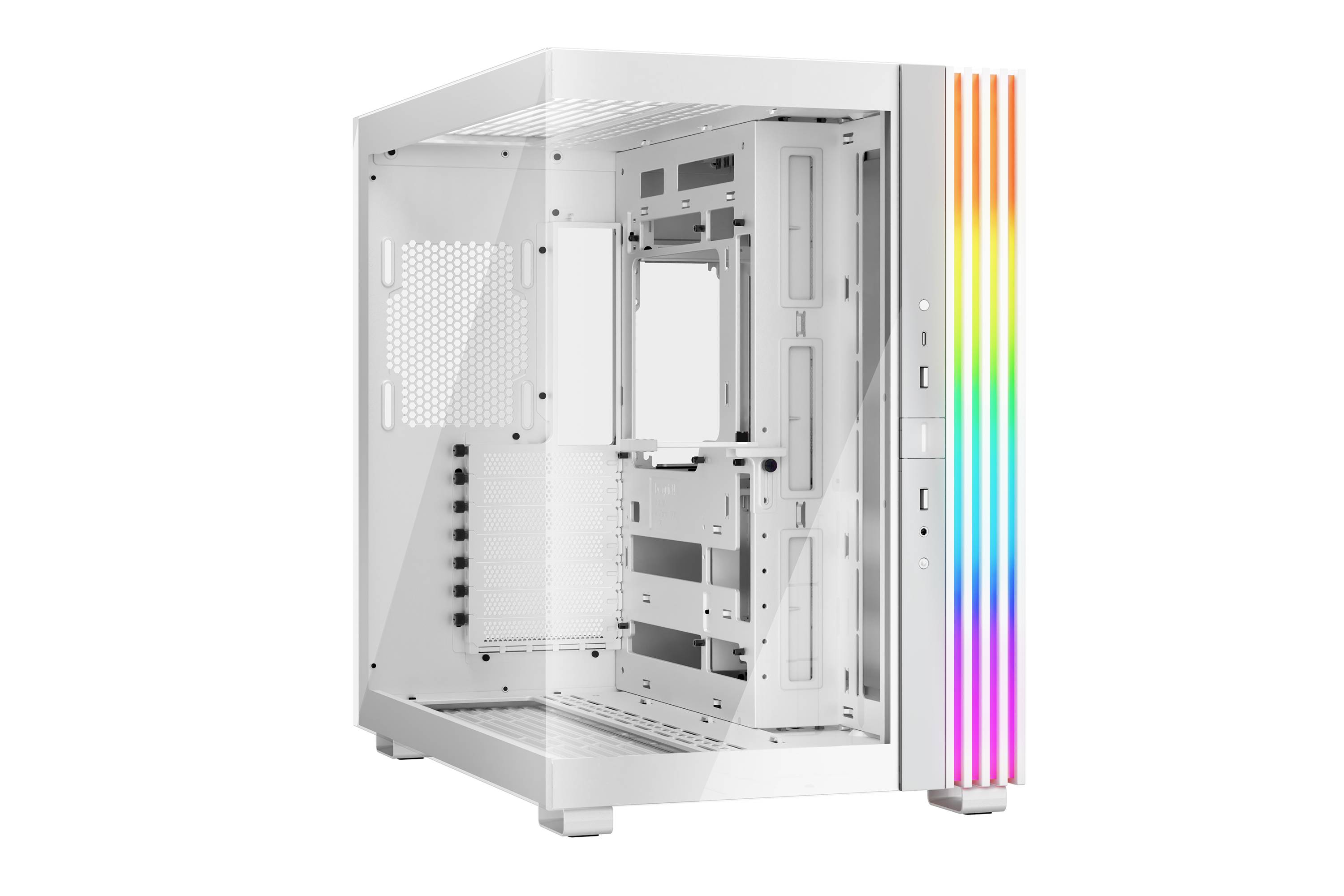 GABINETE be quiet! Light Base 600 DX White BGW66 Panel frontal y lateral con ventana completa, Iluminación LED ARGB