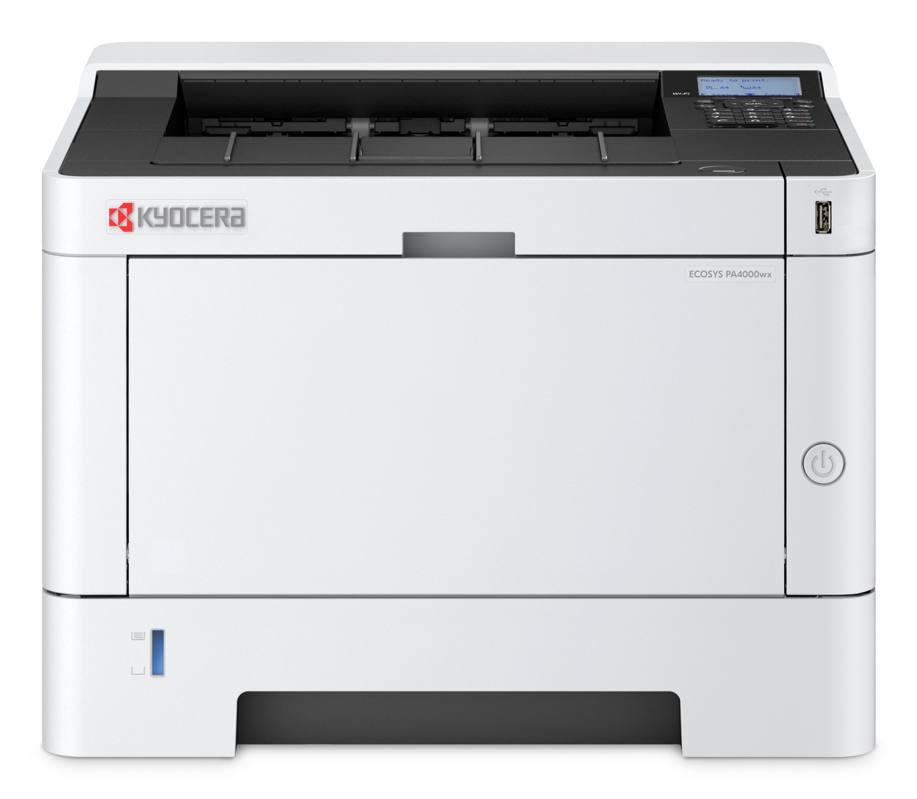 Impresora láser KYOCERA PA4000WX 110C1F2US0 monocromática A4, carta/oficio, 42PPM, 1,200 x 1,200DPI, impresión dúplex , Wi-Fi Sustituto P2040dw
