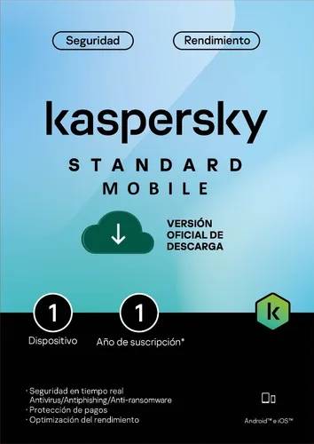 Kaspersky Standard Mobile 1 Dispositivo 1 Año KL1048ZDAFS ESDKPK2190