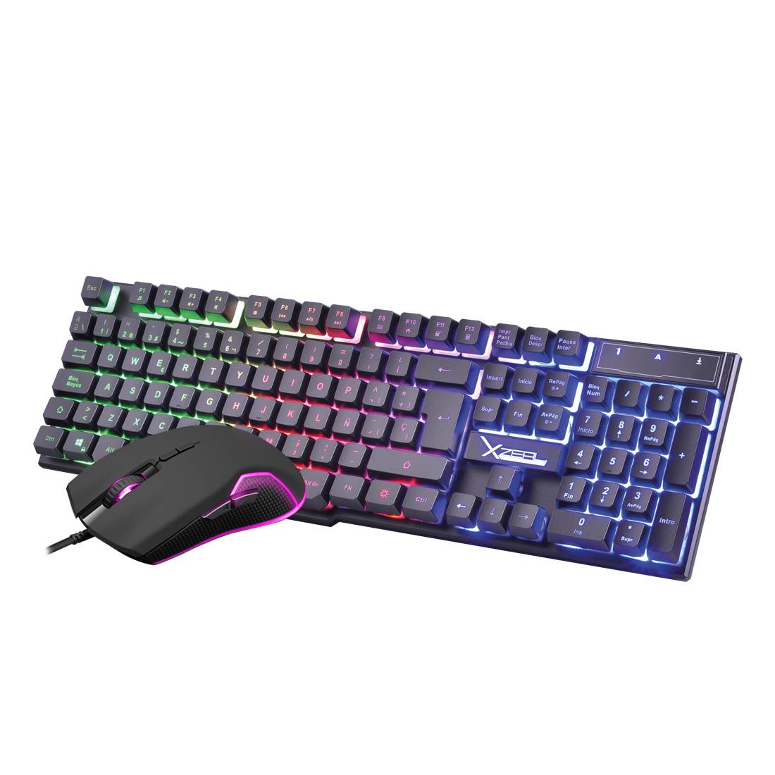 Kit TECLADO Y MOUSE GAMER XST201. XSKTALRW1B KITSTY130