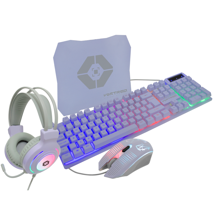 Kit Teclado Mouse y Audifonos Gamer Sonido Envolvente 7.1 Berry | VORTRED KITMST1330