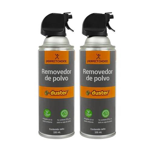 Kit de 2 pack de aire comprimido de 330ml PC-034100 Eliminador de polvo y contaminantes para áreas difíciles de limpiar ACCMST4820