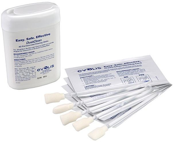 Kit de limpieza EVOLIS, Color blanco, Impresoras