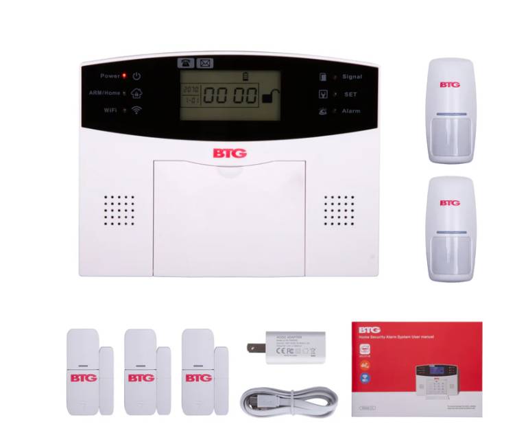 Kit de alarma Bolide inalámbrico BTG-AK2, conexión WIFI y 4G, monitoreo por aplicación móvil