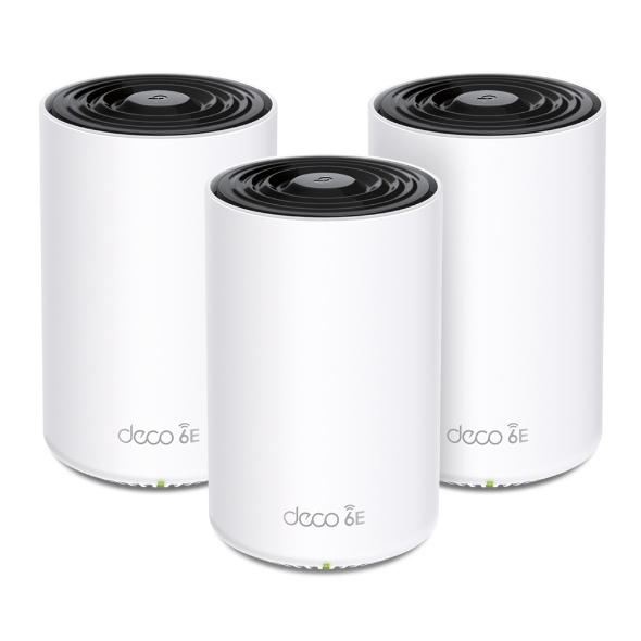 SISTEMA WIFI MESH TP-LINK DECO XE75(3-PACK)  PARA CONEXIONES EN TODO EL HOGAR