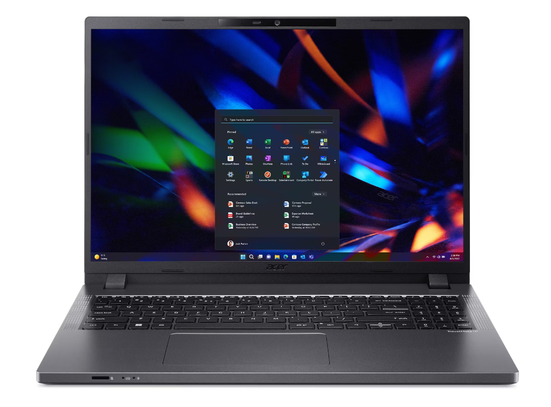 LAPTOP ACER TRAVELMATE P2 CORE I5-1335U; 16 WUXGA IPS; 8 GB RAM; 512GB; FINGERPRINT; WIN 11 PRO;  1 año de garantía + 1 año contra Robo; GRIS ACERO COMACR9460