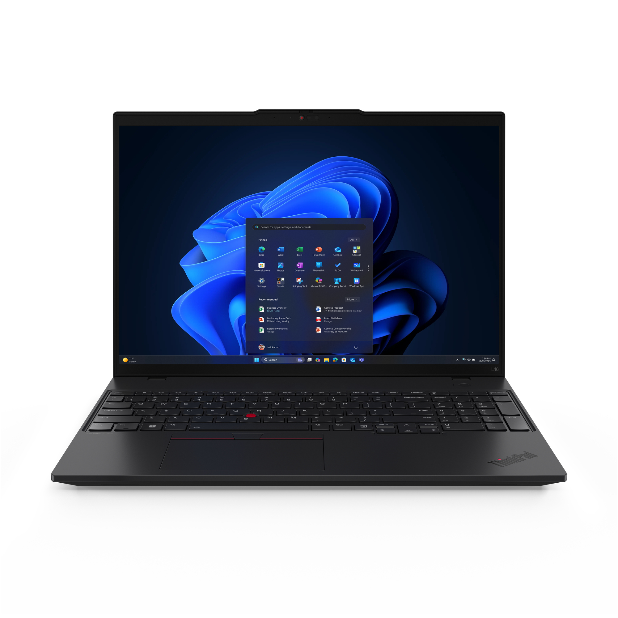 Laptop LENOVO ThinkPad L16 G2, 16 Pulgadas, Intel Core Ultra 5 225U, 16 GB, Windows 11 Pro, 512 GB SSD COMLEV6440