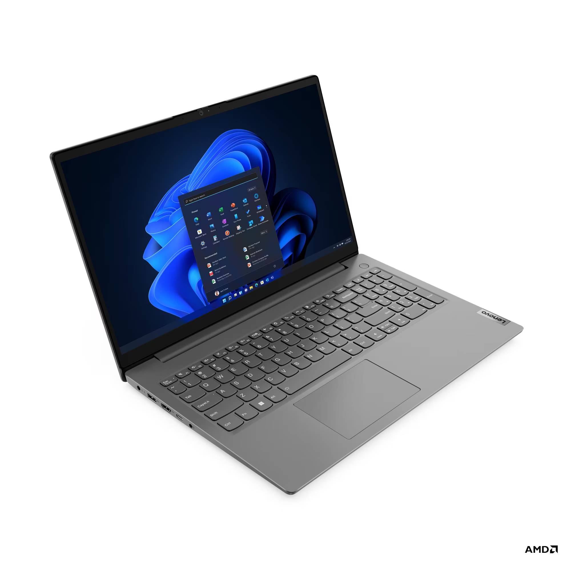 Laptop LENOVO V15 G4, AMD Ryzen 5 7430U, 16 GB, 1 TB SSD, W11P, Pantalla 15,6 pulgadas, español, 1 año de garantia COMLEV6550