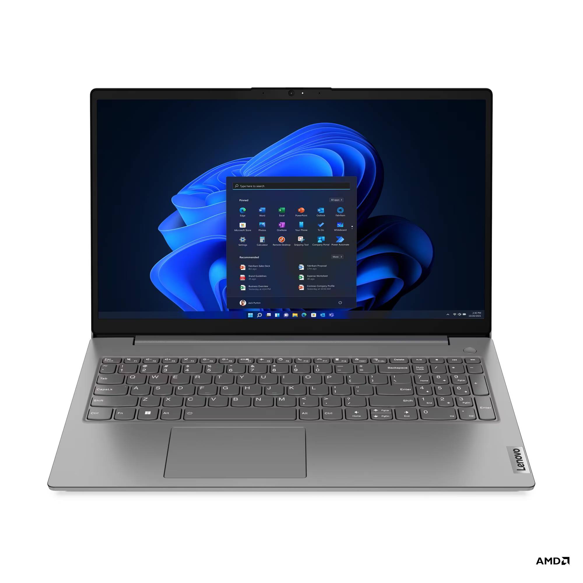 Laptop LENOVO V15 G4, AMD Ryzen 5 7430U, 16 GB, 512GB SSD, W11P, Pantalla 15,6 pulgadas, 1 año de garantia COMLEV6540