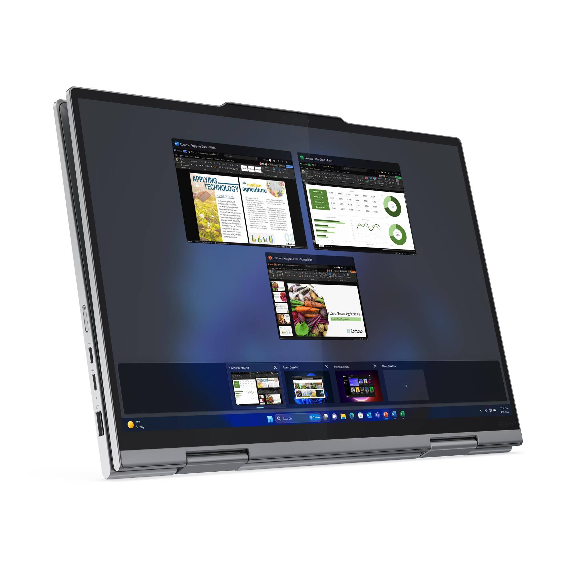 Laptop ThinkPad X1 2-in-1 Gen 9, Pantalla 14 Pulgadas TOUCH, Intel Core Ultra 7 155U, 16 GB, 512 GB SSD, Windows 11 Pro, 3 años de garantía COMLEV6110