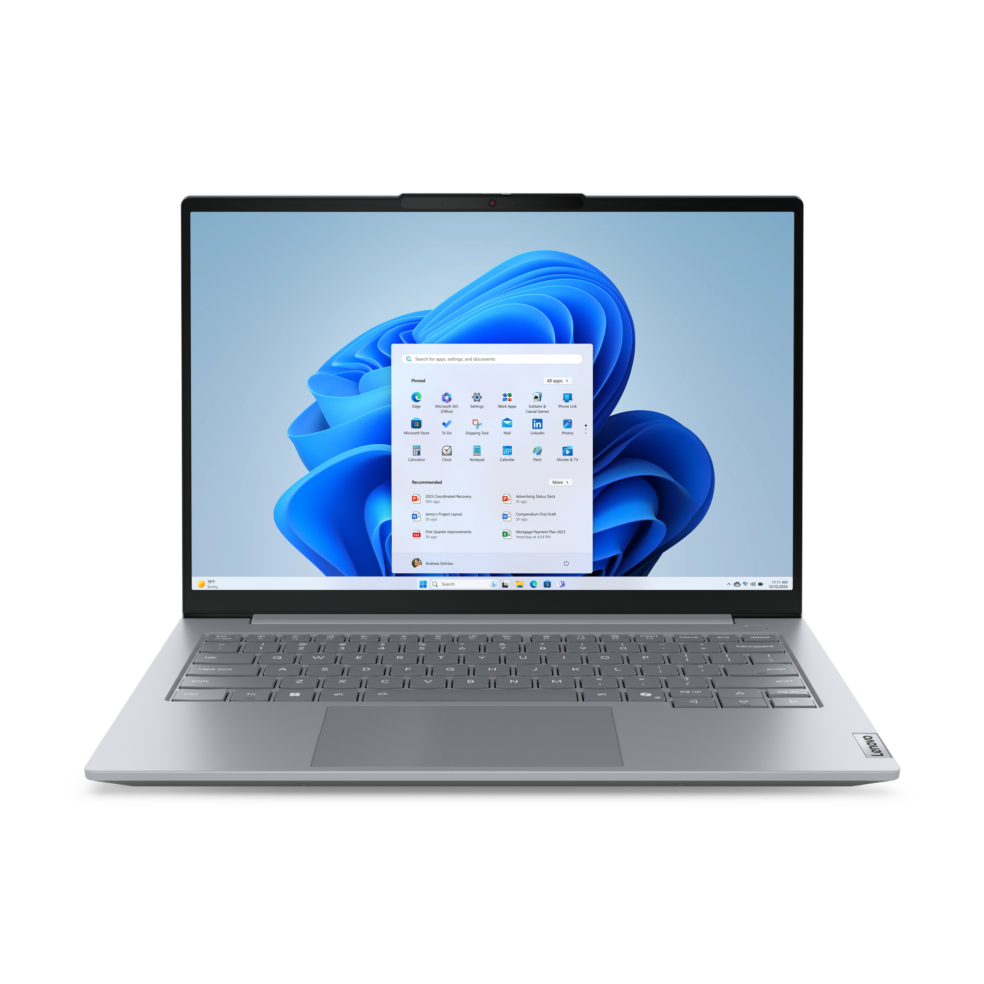 Laptop Lenovo ThinkBook 14 G8 IRL, Intel Core 7 240H, 32GB, 1TB SSD, W11P, 1 año de garantía