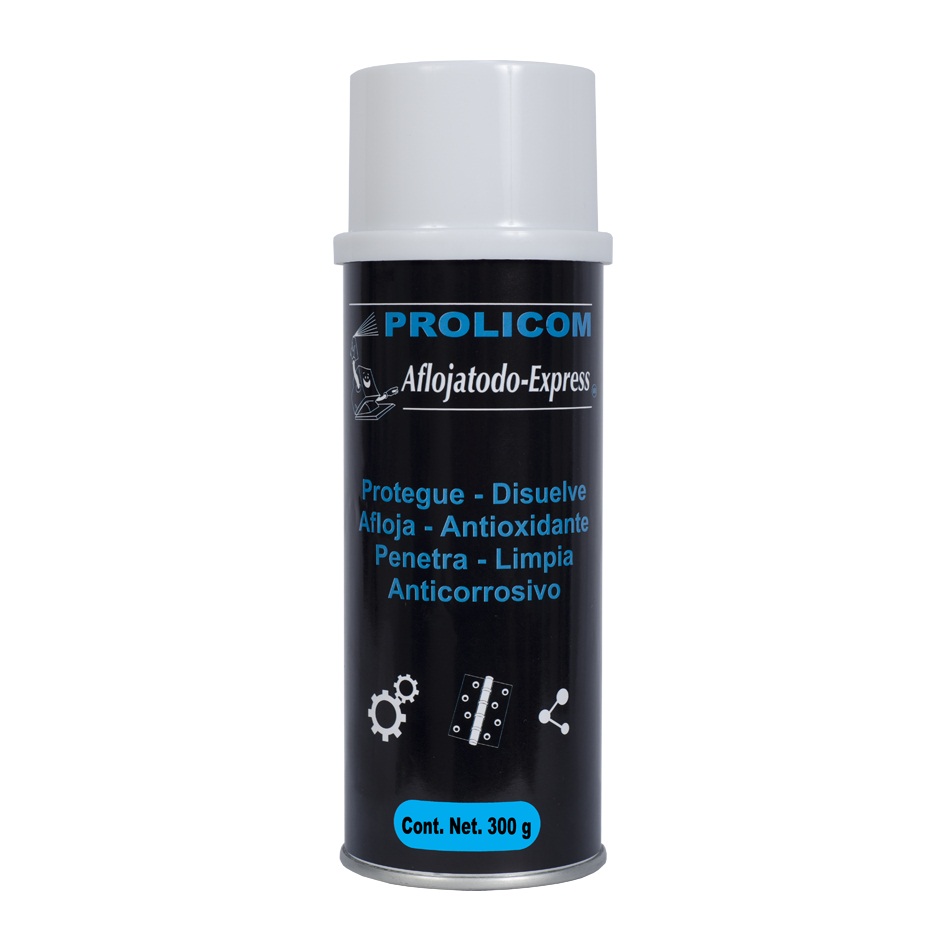 Limpiador y protector PROLICOM, AFLOJA TODO - EXPRESS, 300g, Protege, disuelve, afloja piezas metálicas PROLMP380