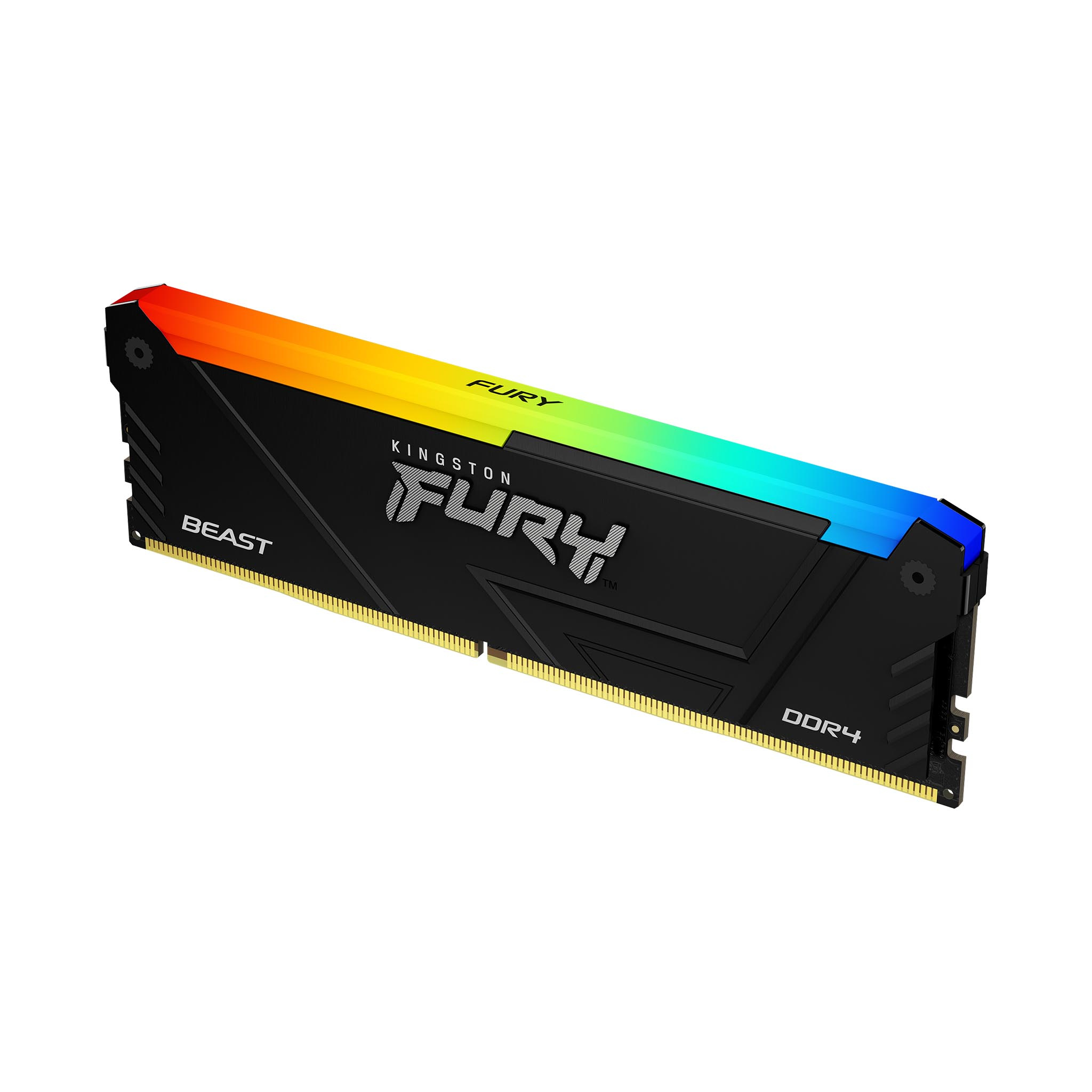 MEMORIA RAM KINGSTON FURY BEAST BLACK XMP RGB DIMM DDR4 16GB 3200MT/S CL16 2RX8 1.35V
